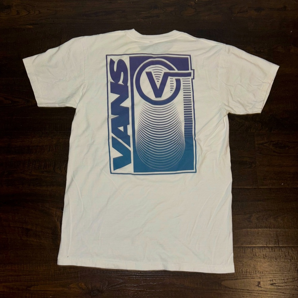 Vans mens size small white tee